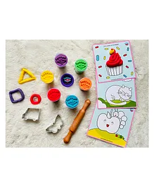 Lattooland Timeless Play Dough Kit Taste Safe & Toxin Free Clay for Kids - Multicolour