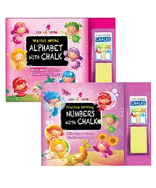 Colour Fairies Practice Chalk with Dust Writing Activity Book Pack Of 2 - English