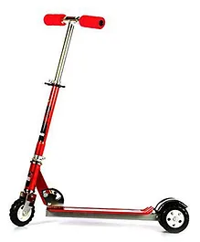Niyamat 3 Wheels Kick Scooter with Brake and Adjustable Height - Red