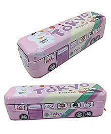 FunBlast Bus Shaped Tokyo Pencil Box - Pink