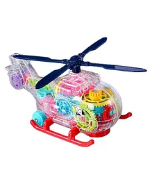 YAMAMA The Flyer's Bay Transparent Helicopter With Music And 3D Lights - Multicolor