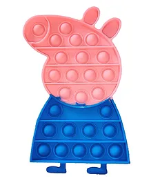 FFC Peppa Pig Pop Bubble Sensory Stress Relieving Silicone Pop It Fidget Toy - Blue