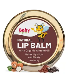 BabyOrgano Organic Lip Balm Chocolate Flavour - 8 gm