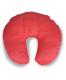 Mothersyard Cotton Nursing Pillow Polka Print - Red