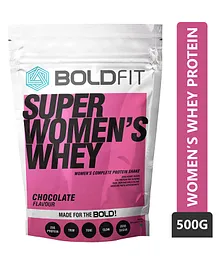 Boldfit Super Women's Whey Chocolate Flavour Protein Powder - 500 gm