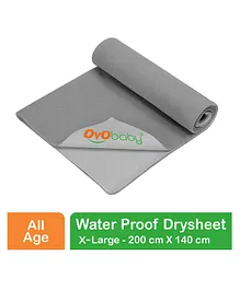 Oyo Baby Waterproof Cotton Extra Large Dry Sheet - Grey