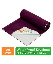 Oyo Baby Waterproof Cotton Extra Large Dry Sheet - Brown