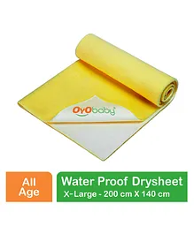 Oyo Baby Waterproof Cotton Extra Large Dry Sheet - Yellow
