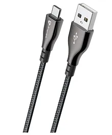 UltraProlink UL1065 USB Type A to USB Type C 3A /15 W Metal Cable - Black