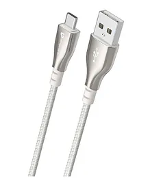 UltraProlink UL1065 USB Type A to USB Type C 3A /15 W Metal Cable - White