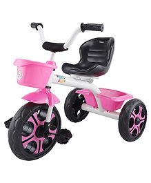 Toyzoy Comfy Lite Kids Tricycle with Dual Storage Basket - Pink 