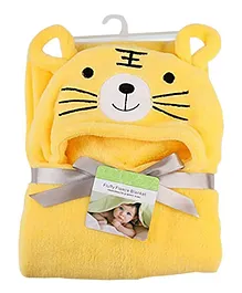 Koochie-Koo Tiger Designed Multipurpose Hooded Sleeping Blanket - Yellow