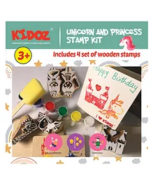 Kidoz Fun Unicorn & Princess Stamp Kit - Multicolour