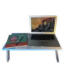 Kidoz World Theme Wooden Multipurpose Interchangeable Laptop Table - Blue