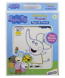 Peppa Pig & Friends Colouring Frames- Multicolor