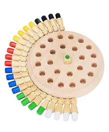 FunBlast Wooden Memory Matchstick Chess Game - Multicolour