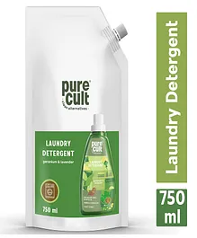 PureCult Eco-Friendly Liquid Laundry Detergent With Geranium & Lavender Essential Oils - 750 ml