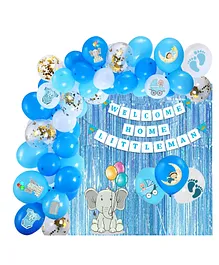 Party Propz Welcome Baby Boy Decoration Kit Blue - Pack of 54