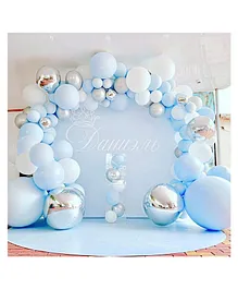 Party Propz Happy Birthday Balloons Set Blue - Pack of 138