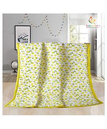Babywish Organic Muslin All Seasons Quilt Mangoes Print - Multicolour