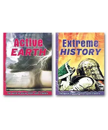 Encyclopedia Books for Kids Active Earth & Extreme History Pack of 2 Books - English