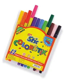 Stic Colorstix Sketch Pens Pack of 12 - Multicolour