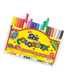 Stic Colorstix Sketch Pens Pack of 20 - Multicolour