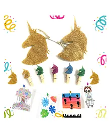 Yellow Nuts Unicorn Photo Clips Pack of 5 - Multicolour