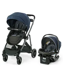 Graco Element LX Travel System with Stroller and Car seat - Blue