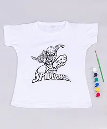 Ratnas Spider Man Perfect Tshirt Painting Kit- White