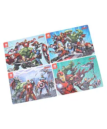 Avengers 4 in 1 Jigsaw Puzzle Multicolor Pack of 4 - 140 Pieces