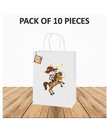 Untumble Cowboy Gift Bags Pack Of 10 - White