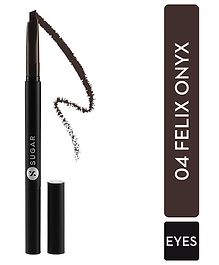 SUGAR Cosmetics Arch Arrival Brow Definer  Brow Pencil with Spoolie  Lasts Upto 12hrs  Pigmented Eyebrow Pencil  Long Lasting & Natural Finish  3.5g - 04 Felix Onyx