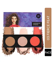 SUGAR Cosmetics Contour De Force Face Palette - 03 Fierce Feat - 12.5 g