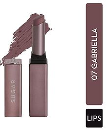 SUGAR Cosmetics Mettle Satin Lipstick  Highly Pigmented & Silky Matte Finish  Creamy Texture  Mango Butter Infused  2.2g - 07 Gabriella (Soft Dusty Nude/Nude Pink)