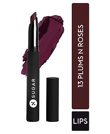 SUGAR Cosmetics Matte Attack Lipstick for Women  Transferproof & Smudgeproof  Lasts upto 12hrs  Enriched With Jojoba Oil  2g - Plums N Roses