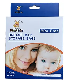 The Little Lookers BPA Free Breast Milk Storage Bags Pack of 30 - 250 ml Each