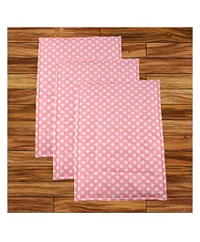 Mittenbooty Baby Soft Cotton Foam Cushioned Changing Sheet Pack of 3 Polka Dots Print - Pune