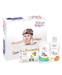 Fabie Baby Wash Lotion And Soap Combo Pack of 3 - 250 ml 250 ml 125 gm