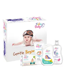 Fabie Baby Wash Diaper Rash Cream Oil And Soap Combo Pack of 4 - 250 ml, 100 ml, 200 ml, 125 gm