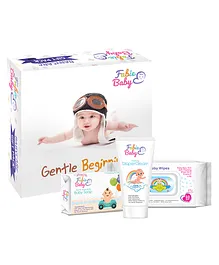 Fabie Baby Wipes (80 Pieces) Diaper Rash Cream (100 ml) & Soap -125 gm