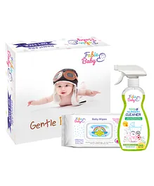 Fabie Baby Wipes (80 Pieces) And Toys Cleaner -  500 ml
