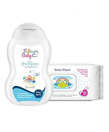 Fabie Baby Shampoo (250 ml) And Wipes - 80 Pieces 