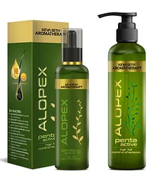 Keya Seth Aromatherapy Alopex Penta Active New Hair Growth And Hair Fall Control Treatment Kit Pack of 2 - 200 ml 120 ml