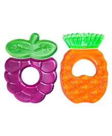 Buddsbuddy BPA Free Multi Texture Water Filled Teether Pack of 2 - Multicolour