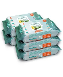 Buddsbuddy Cucumber Based Skincare Baby Wet Wipes Pack of 5 - 30 Wipes Each