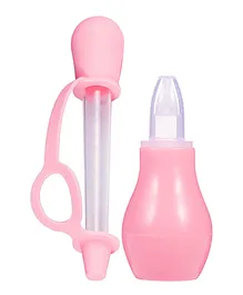 Buddsbuddy Silicone Nasal Aspirator And Medicine Dropper Pack Of 2 - Pink