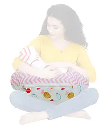 VParents Fruity Multipurpose Baby Feeding Nursing Cum Maternity Pillow - Multicolour