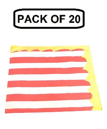 Shopping Time 2 Ply Paper Napkin Red White - Pack of 20