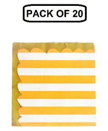 Shopping Time 2 Ply Paper Napkin Orange White - Pack of 20